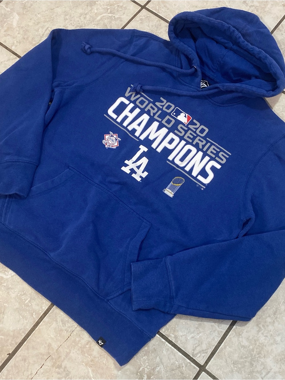 47 Los Angeles Dodgers Royal Blue World Series Champions Hoodie